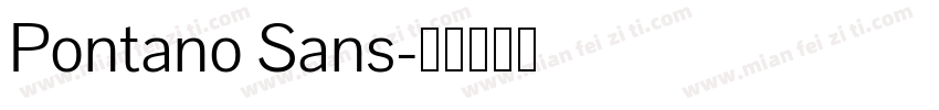 Pontano Sans字体转换